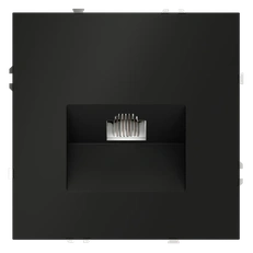 Изображение Розетка компьютерная RJ45 кат.6 Voltum S70, черный матовый (механизм + накладка)